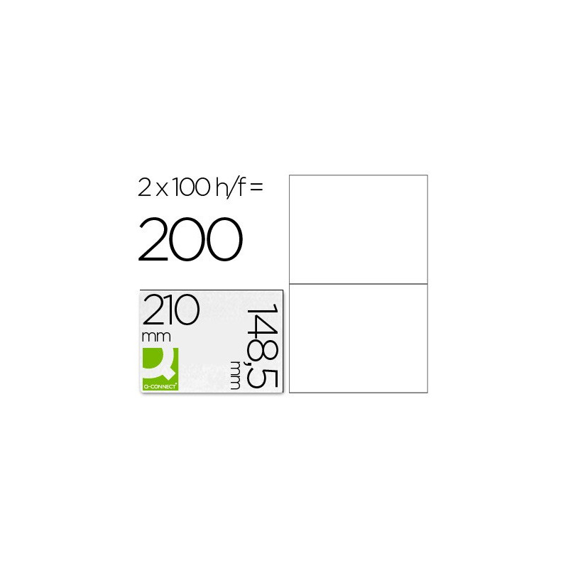 Caja de etiquetas adhesivas de 210 x 148,5 mm. 100 hojas