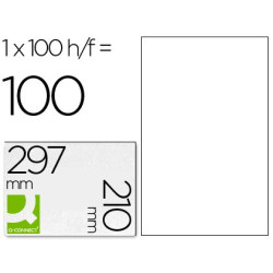 Caja de etiquetas adhesivas de 210 x 297 mm. 100 hojas