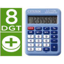 Calculadora de bolsillo Citizen LC-110N color celeste