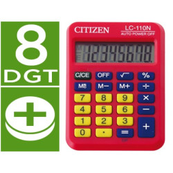 Calculadora de bolsillo Citizen LC-110N color roja