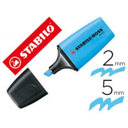 Marcador fluor Stabilo Boss Mini azul