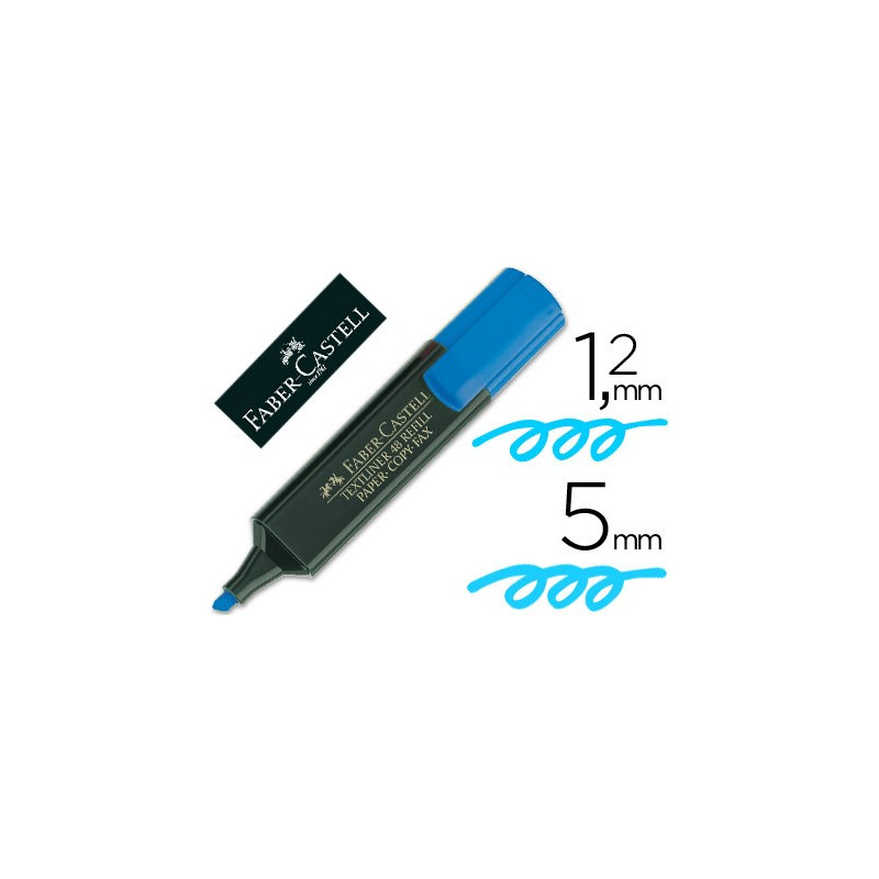 Marcador fluorescente Faber-Castell Textliner 48 Azul