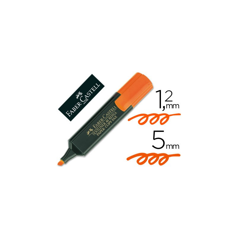 Marcador fluorescente Faber-Castell Textliner 48 Naranja