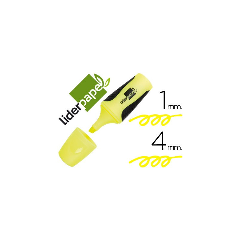 Rotulador Fluorescente Liderpapel mini amarillo (35814)