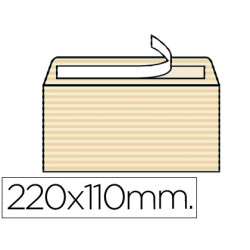 250 Sobres de 110 x 220 mm papel verjurado Ahuesado