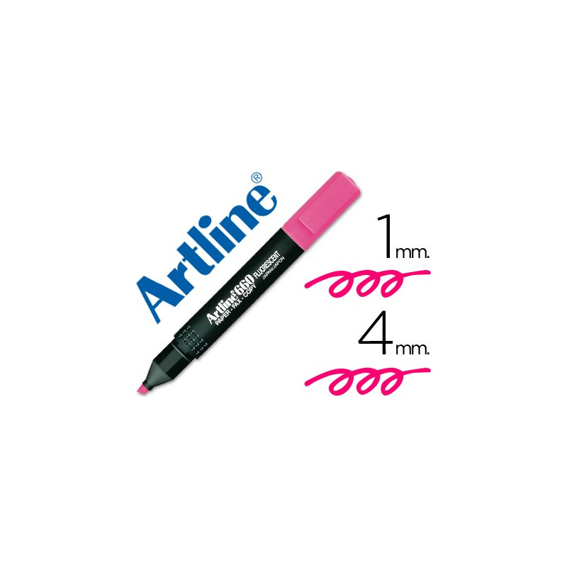Marcador fluorescente Artline EK-660 rosa