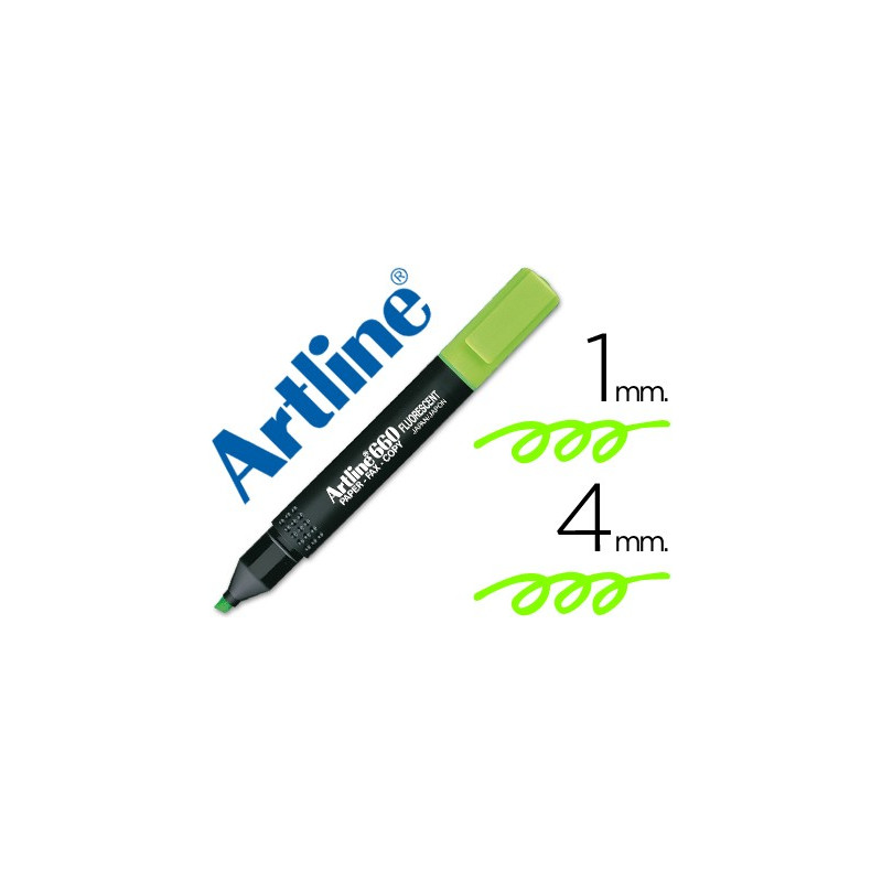 Marcador fluorescente Artline EK-660 verde