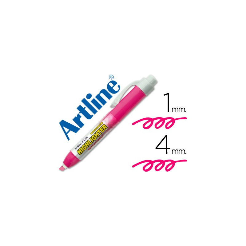 Marcador fluorescente Artline Clix Ek-63 rosa