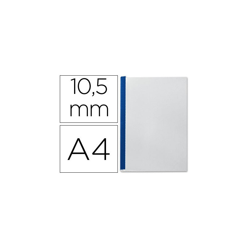 Paquete de 10 tapas Flexibles ImpressBind en azul 71-105 hojas A4