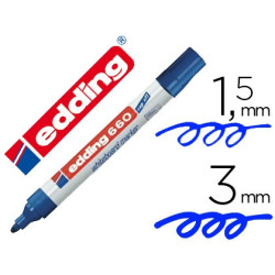 Marcador pizarra blanca Edding 660 Azul (Trazo 1,5 - 3 mm)