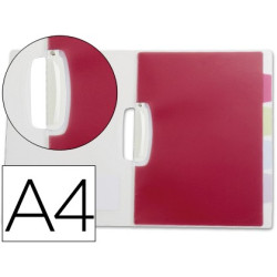 Dossier con pinza lateral y 5 separadores de colores