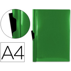 Dossier ECONOMICO pinza central capacidad para 30 hojas, color verde