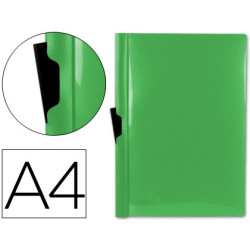Dossier ECONOMICO pinza central capacidad para 60 hojas, color verde