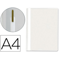 Dossiers con fastener y etiqueta para personalizar el lomo, color blanco