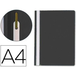 Dossiers con fastener y etiqueta para personalizar el lomo, color negro