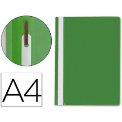 Dossiers con fastener y etiqueta para personalizar el lomo, color verde