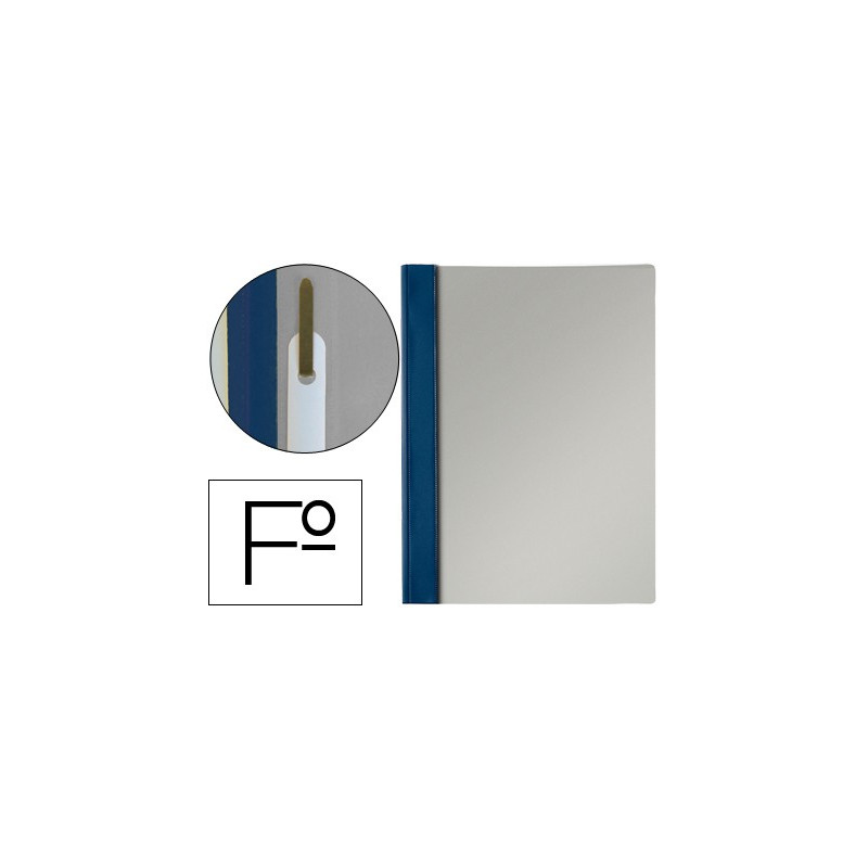 Dossier Esselte en PVC rígido con fastener metalico, color azul marino