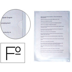 Dossiers en PVC de 180 micras transparente tamaño Folio