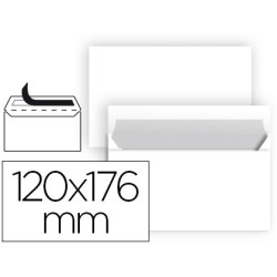 Sobre Comercial 120 x 176 mm. autodex Blanco (25 Uds)
