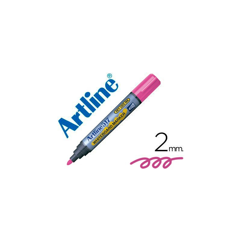 Rotulador artline tinta de bajo olor rosa