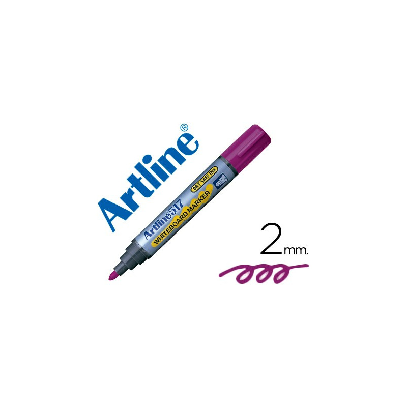 Rotulador artline tinta de bajo olor violeta