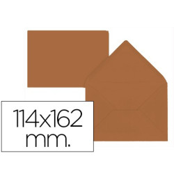 Sobres de color marrón de 114 x 162 mm. 15 uds.