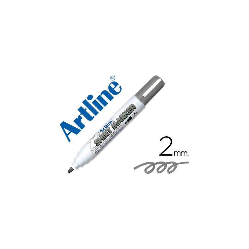  Rotulador Artline para uso en camisetas gris