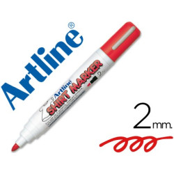  Rotulador Artline para uso en camisetas rojo