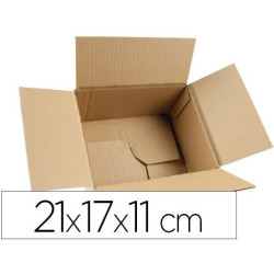 5 Cajas de cartón con fondo automontable de 210 X 170 X 110 mm.