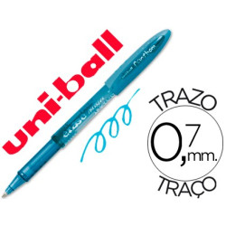 Bolígrafo borrable Uni-Ball Fanthom Azul Claro