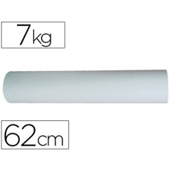 Bobina de papel blanco para portarrollos de mostrador de 62 cm de ancho