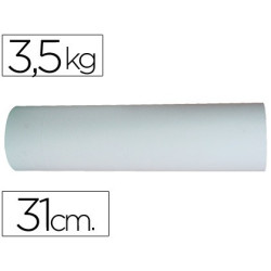Bobina de papel blanco para portarollos de mostrador de 31 cm de ancho