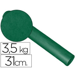 Bobina de papel verde para portarollos de mostrador de 31 cm de ancho