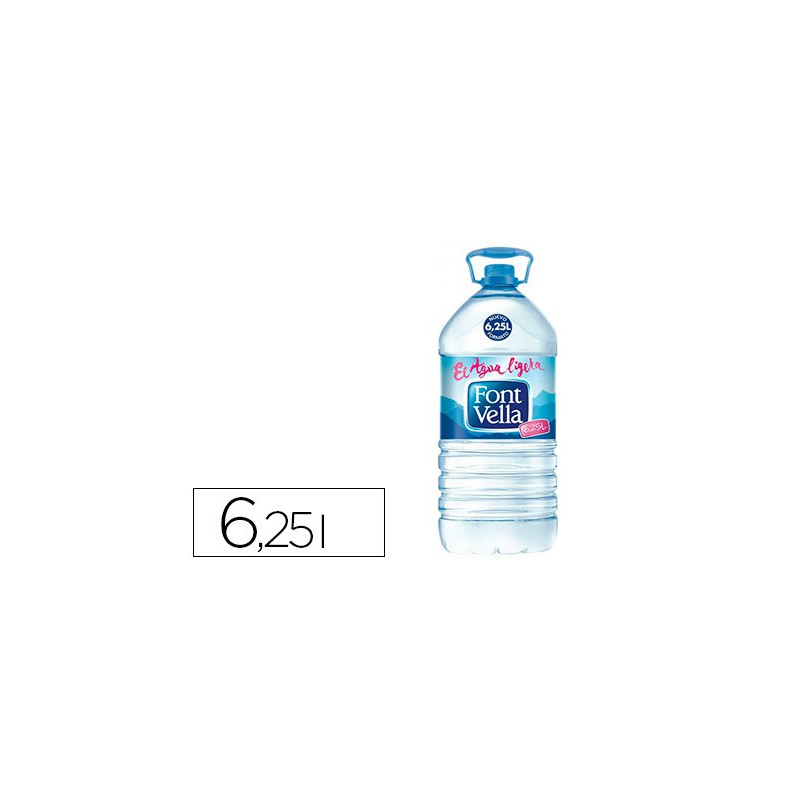 Agua mineral FONT VELLA garrafa de 6,25 litros 