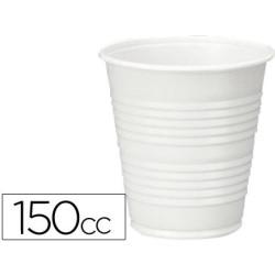 Paquete de 100 vasos blancos para máquina de 150 cl.