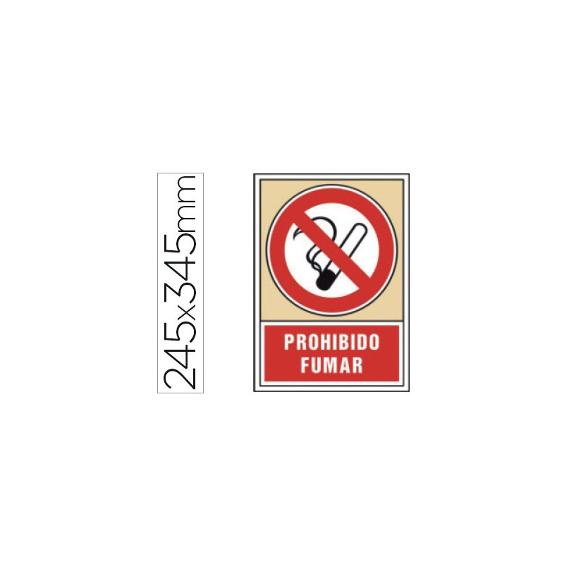 Señal normalizada de "PROHIBIDO FUMAR"