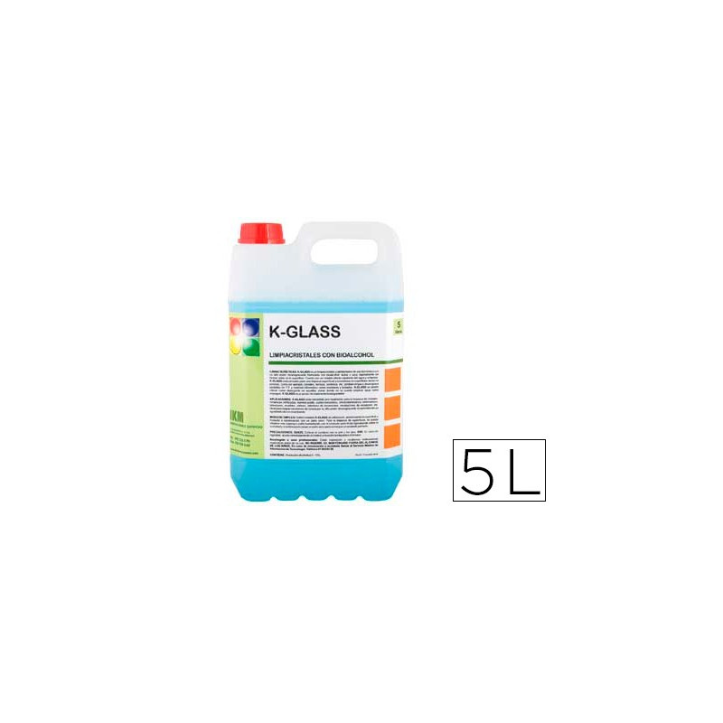 Limpiacristales con bio alcohol (5 litros)