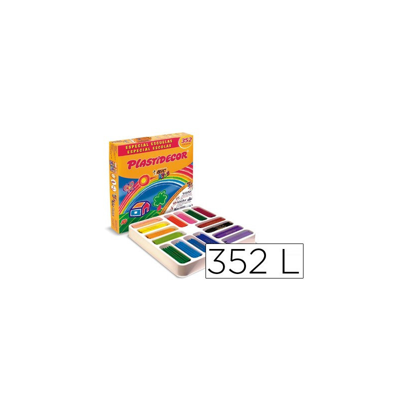 Ceras de colores Plastidecor (estuche de 352 colores)