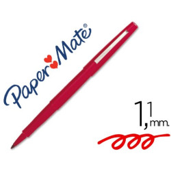 Rotulador Paper mate punta Nylon Rojo