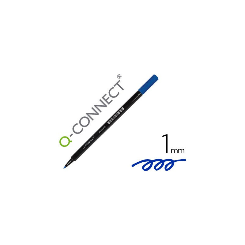 Rotulador Q-Conncect punta de fibra azul