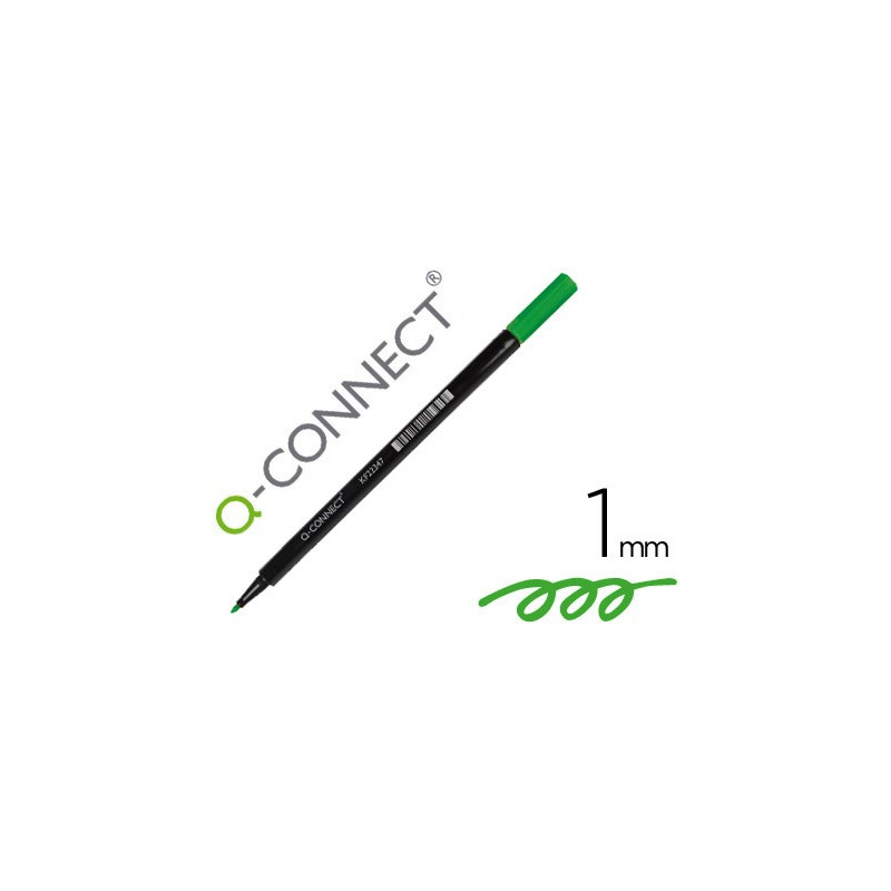 Rotulador Q-Connect punta fibra verde
