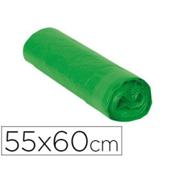 Bolsas de basura de 550 x 600 mm. color verde