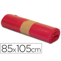 Bolsas de basura industriales de 850 x 1050 mm en color rojo