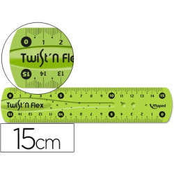 Regla flexible Maped Twist´n Flex de 15 cm.