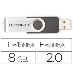  Memoria Flash USB 2.0 de 8 Gb de capacidad