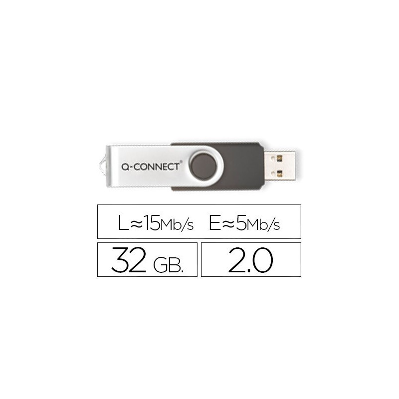  Memoria Flash USB 2.0 de 32 Gb de capacidad