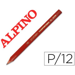Lápiz de carpintero ovalado Alpino - Caja de 12 lápices