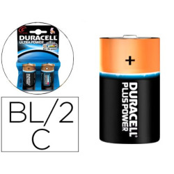  Pilas Duracell alcalinas Ultra Power C LR14 (blister de 2 pilas)