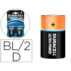  Pilas Duracell alcalinas Ultra Power D LR20 (blister de 2 pilas)