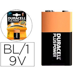  Pilas recargables Duracell estándar LR22 9V (blister de 1 pila)
